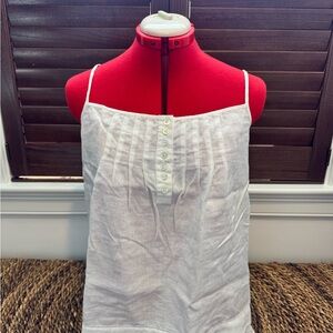 Juicy Couture White Camisole with Button Detail